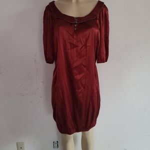 Elegant Red Midi Dress